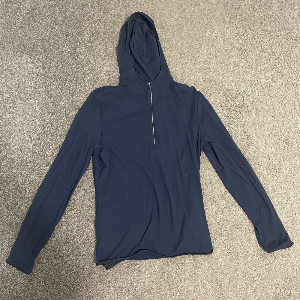 Mens Lululemon Surge Warm Quarter Zip Hoodie Long Sleeve Size M.